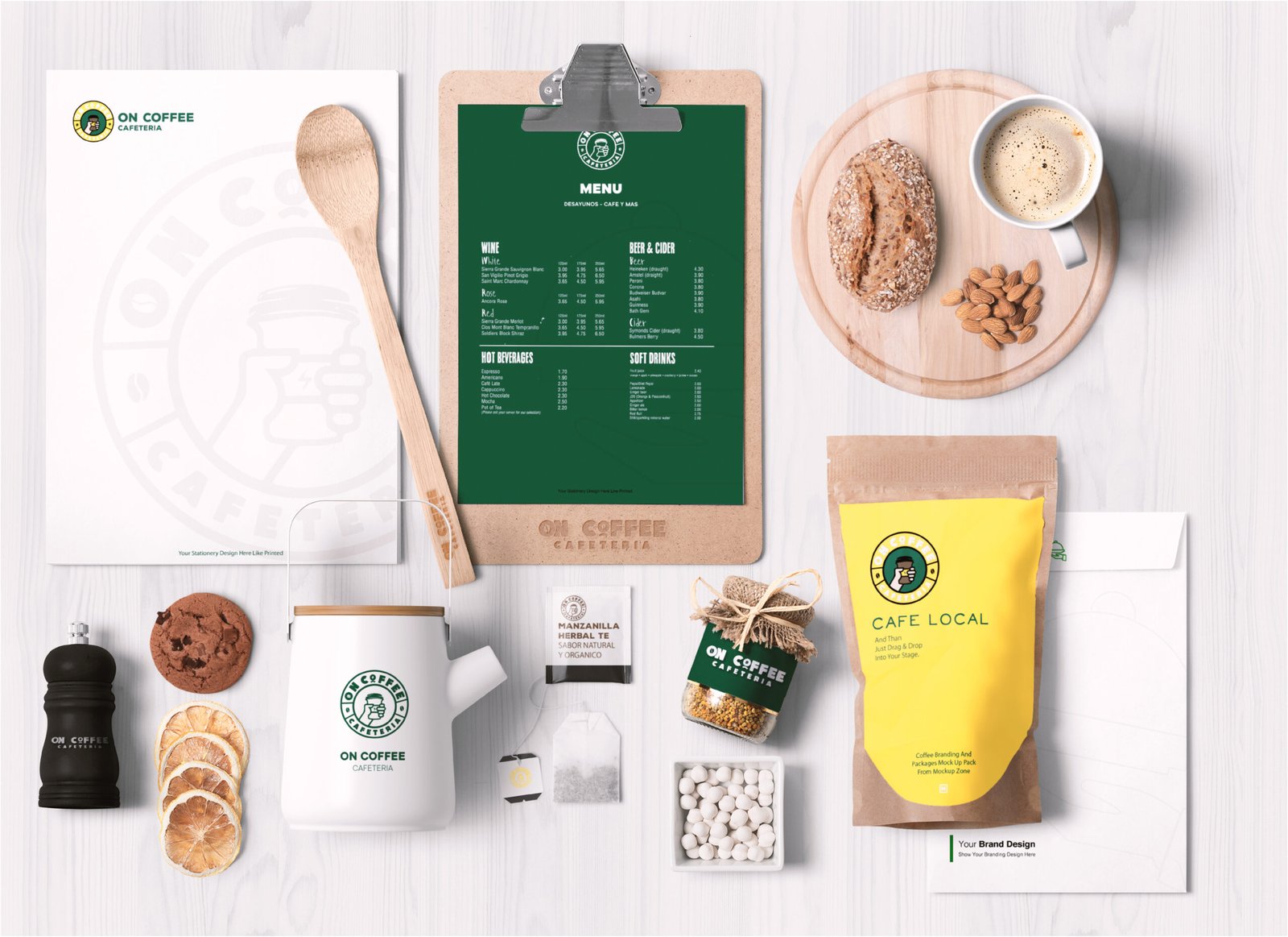 plantilla de portafolio editablecoffe